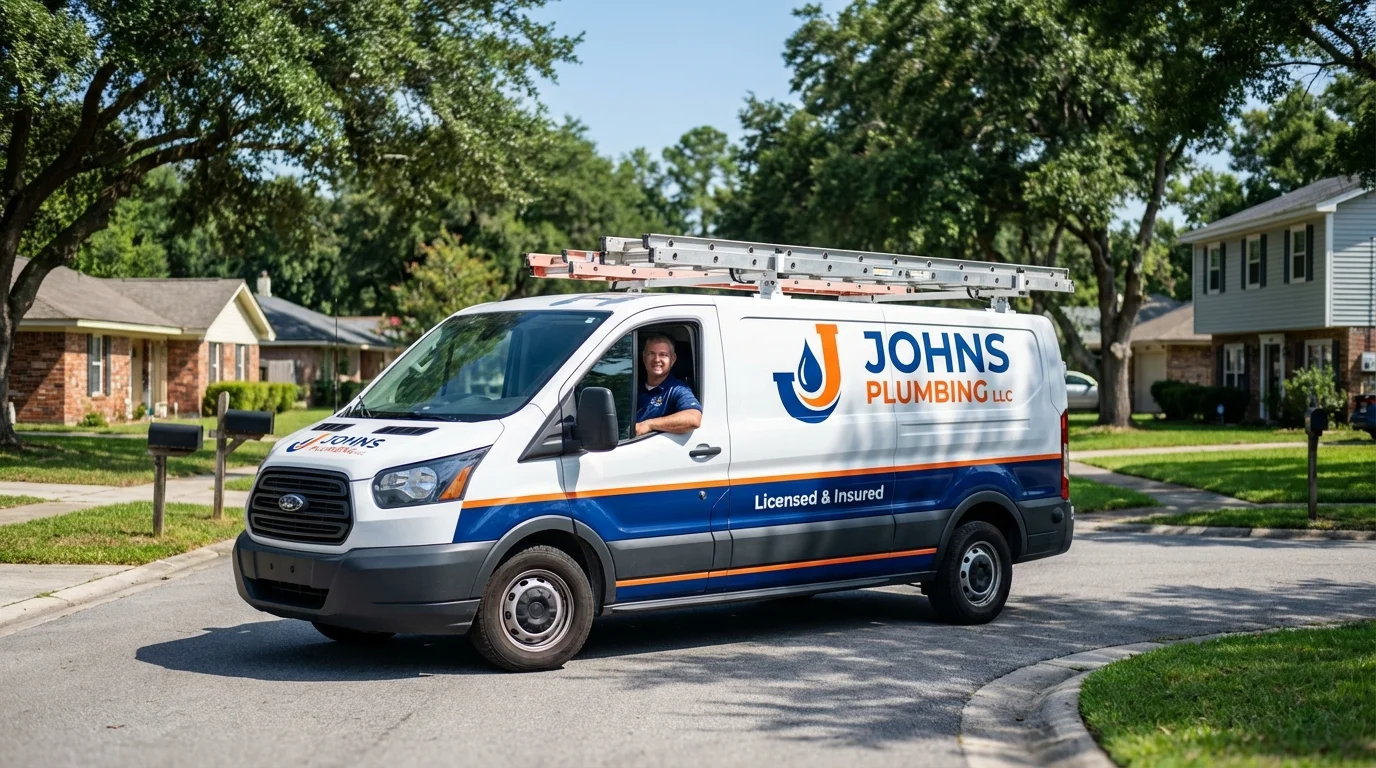 Johns Plumbing LLC service van in Gold Canyon, AZ
