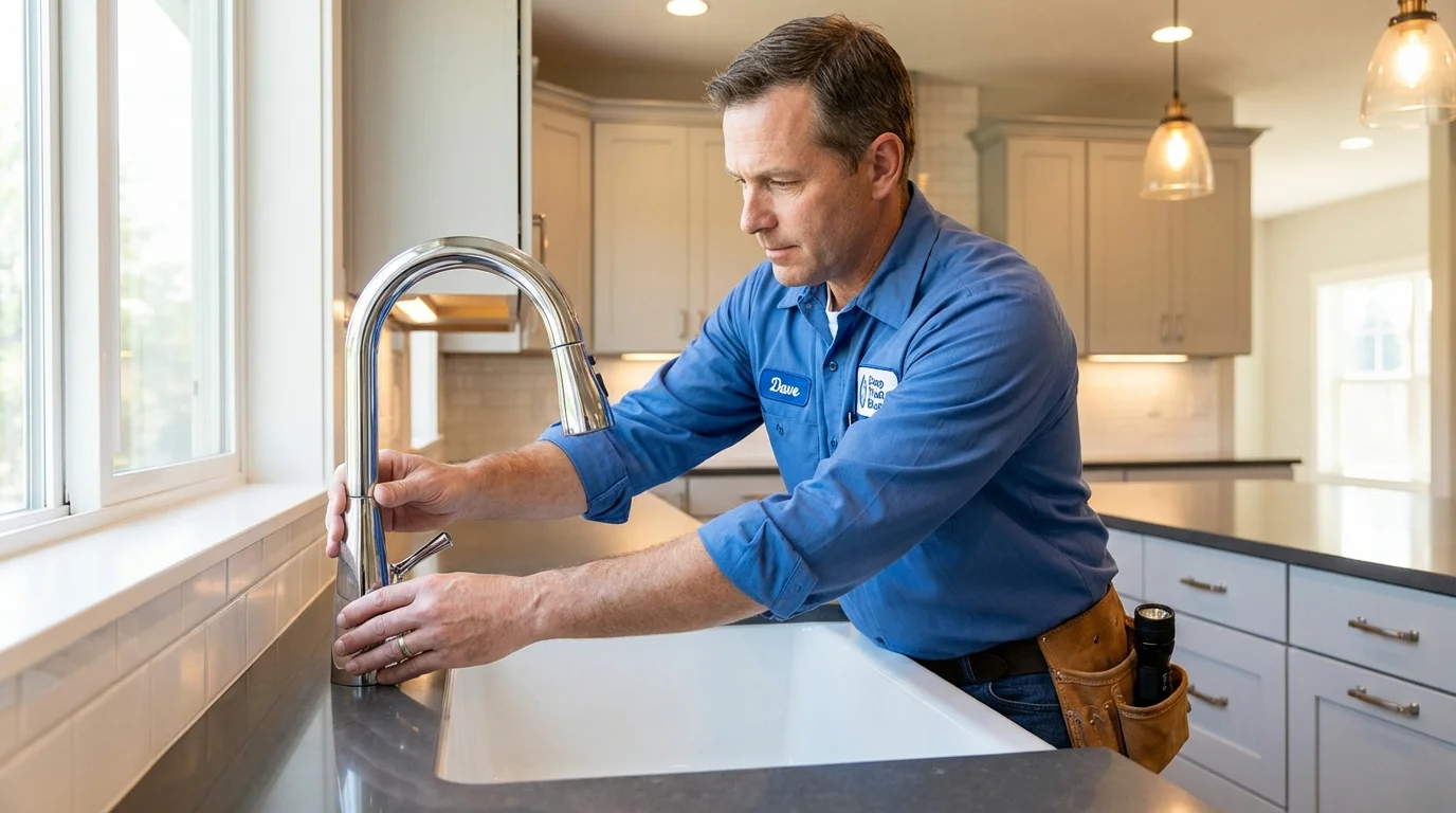 Kitchen faucet installation by Johns Plumbing LLC in Gold Canyon