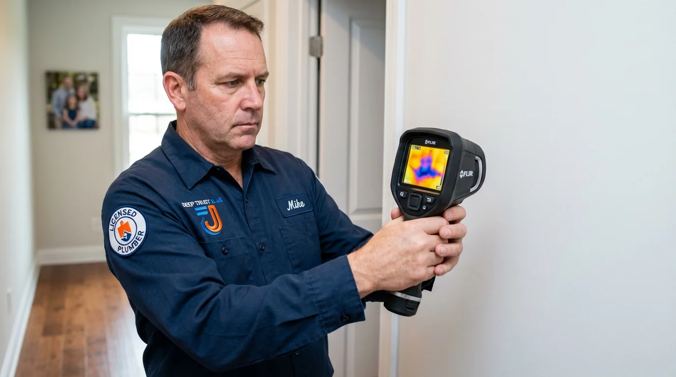 Thermal imaging leak detection by Johns Plumbing LLC in Gold Canyon