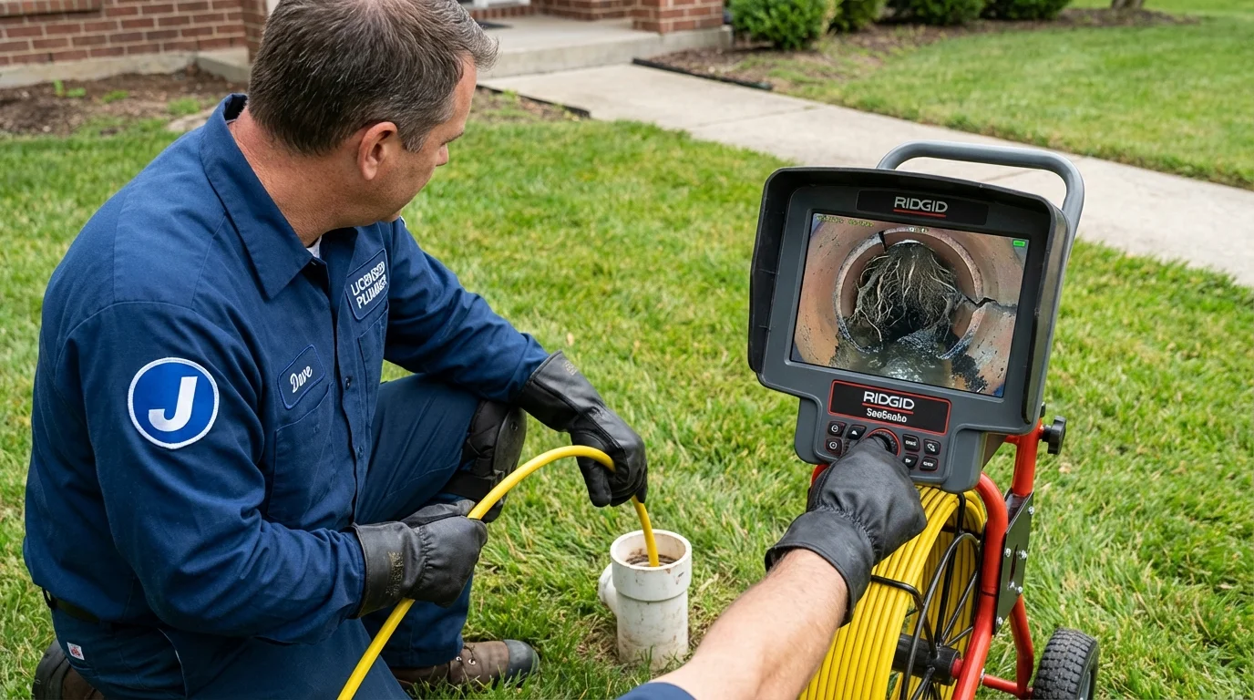Sewer camera inspection being performed by Johns Plumbing LLC in Gold Canyon